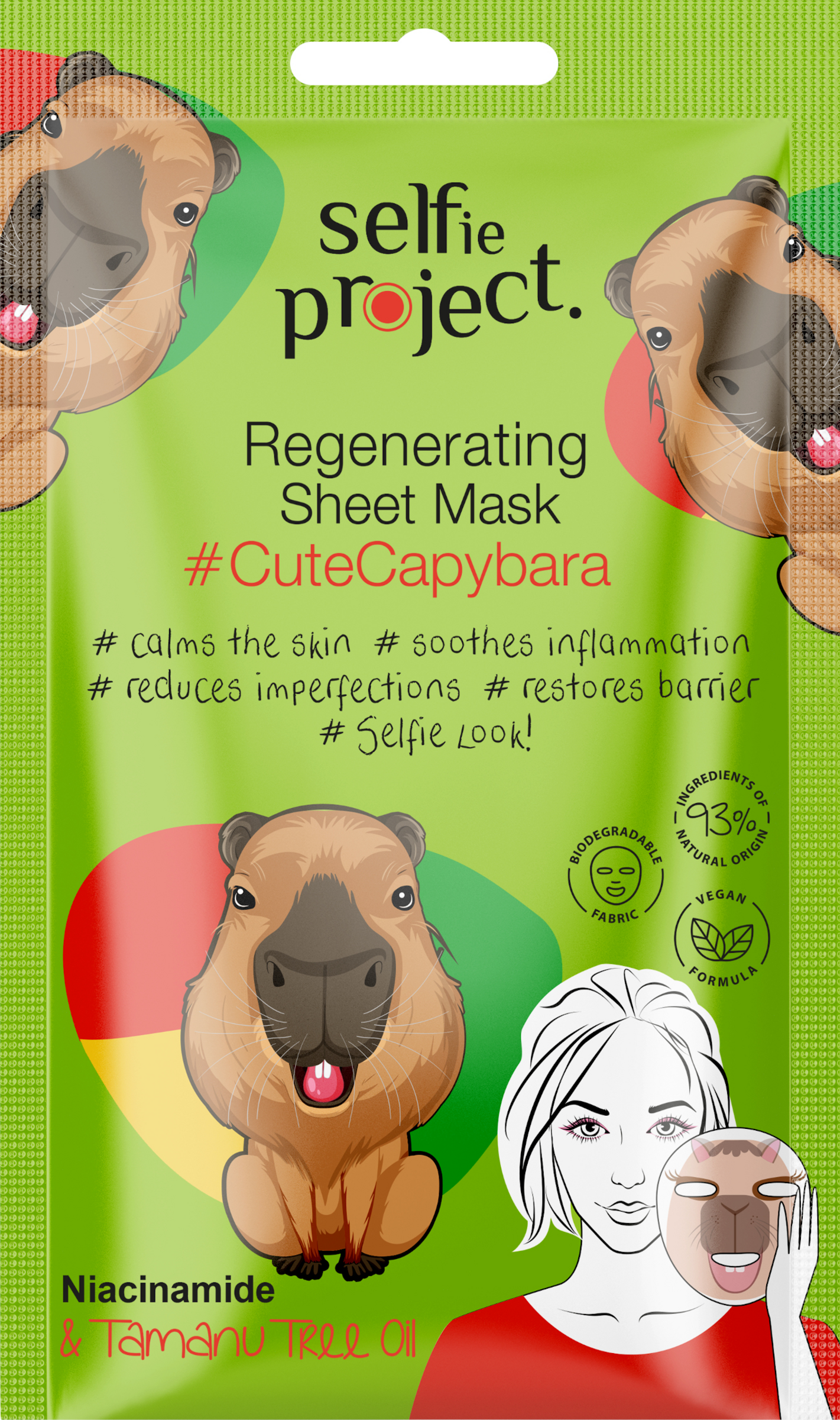 Regenerierende Tuchmaske #CuteCapibara