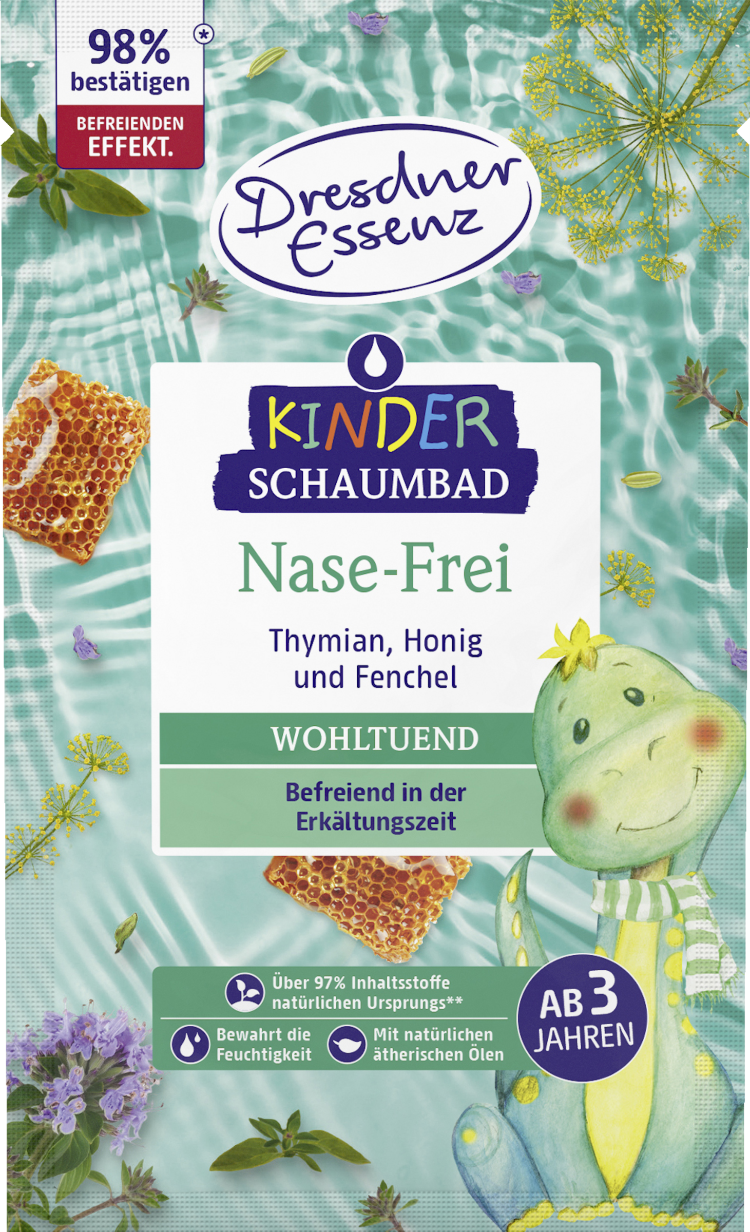 Dresdner Essenz Kinder Schaumbad Nase-Frei