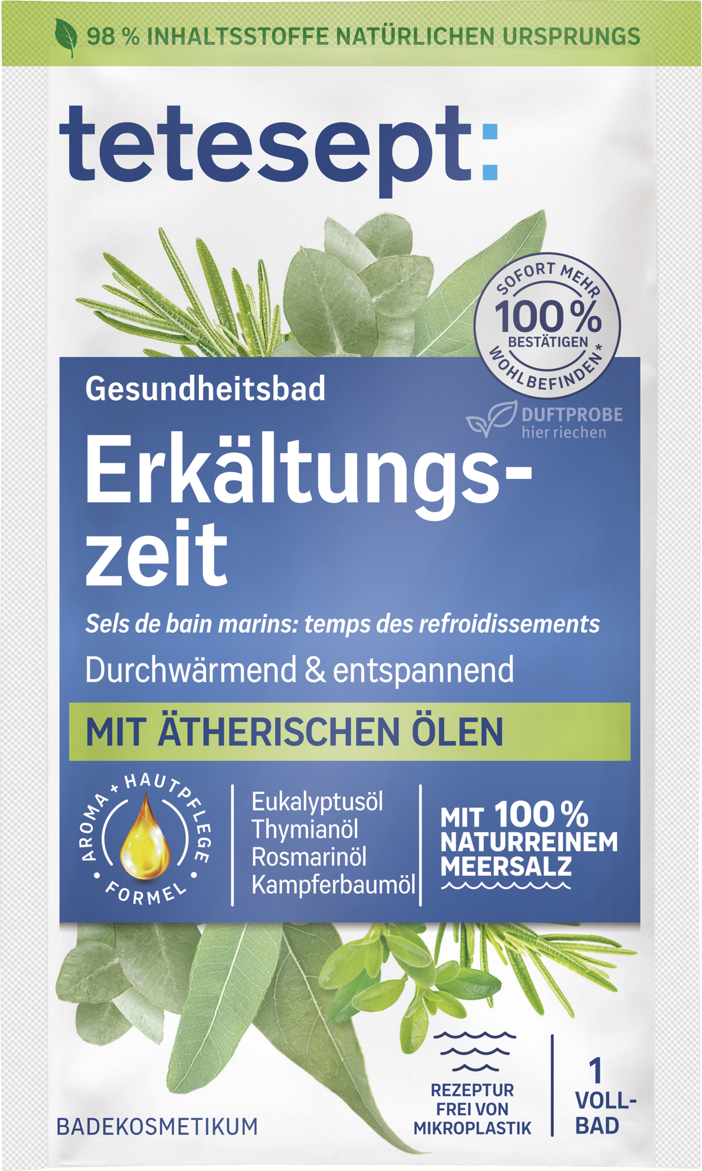 ملح البحر لنزلات البرد