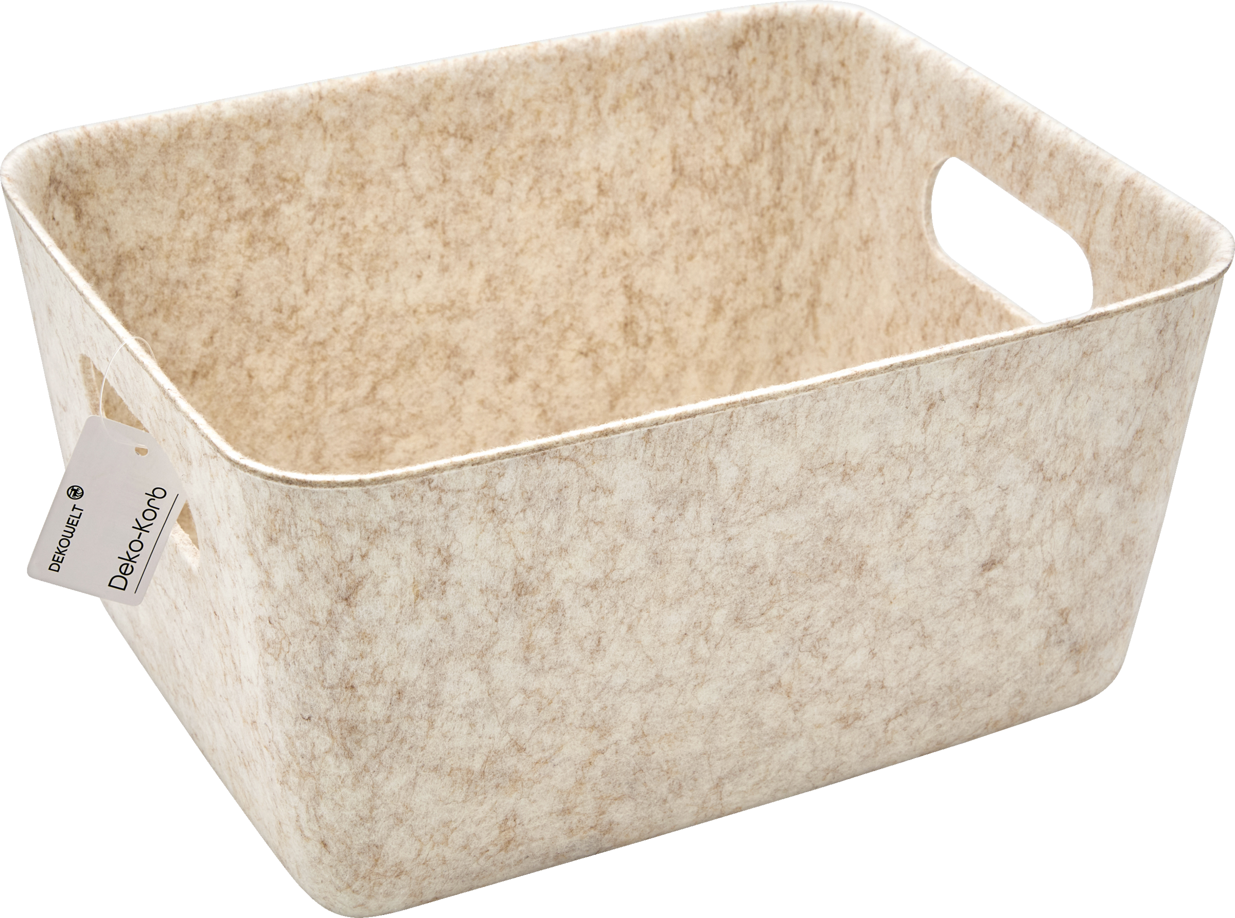 DEKOWELT Deko Korb Filz groß