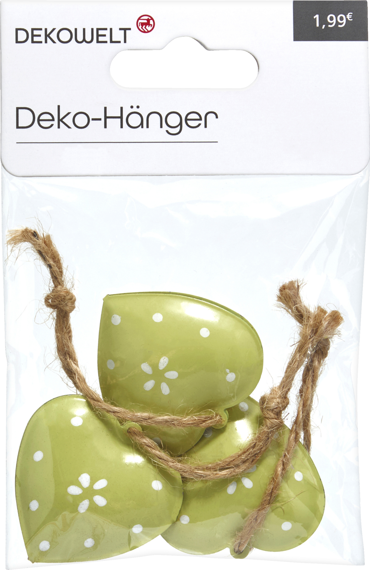 DEKOWELT Hänger Metal Herzen