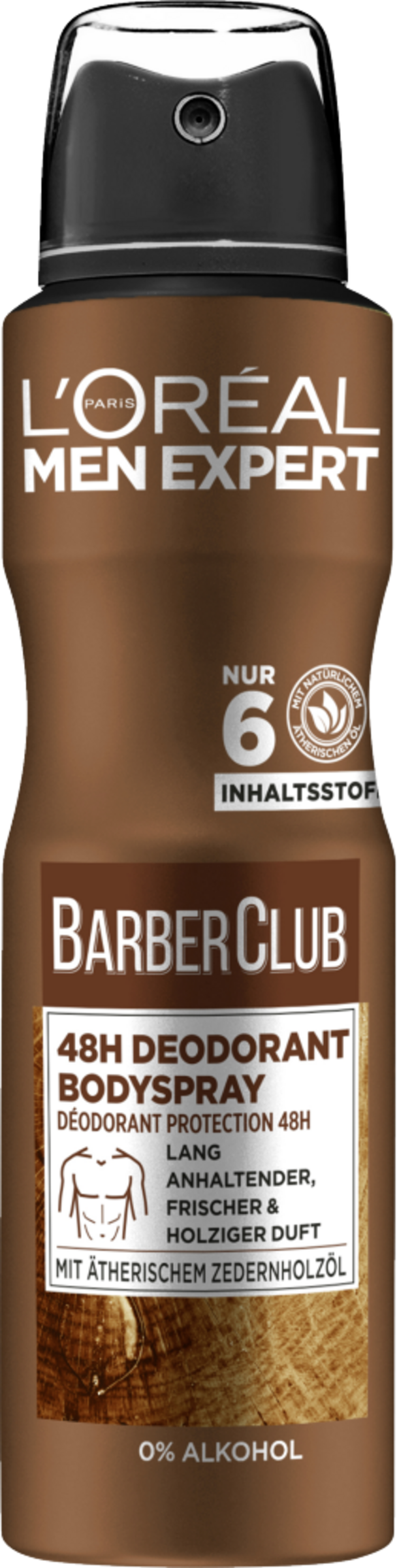 Deospray Barber Club Antitranspirant mit holzigem Duft