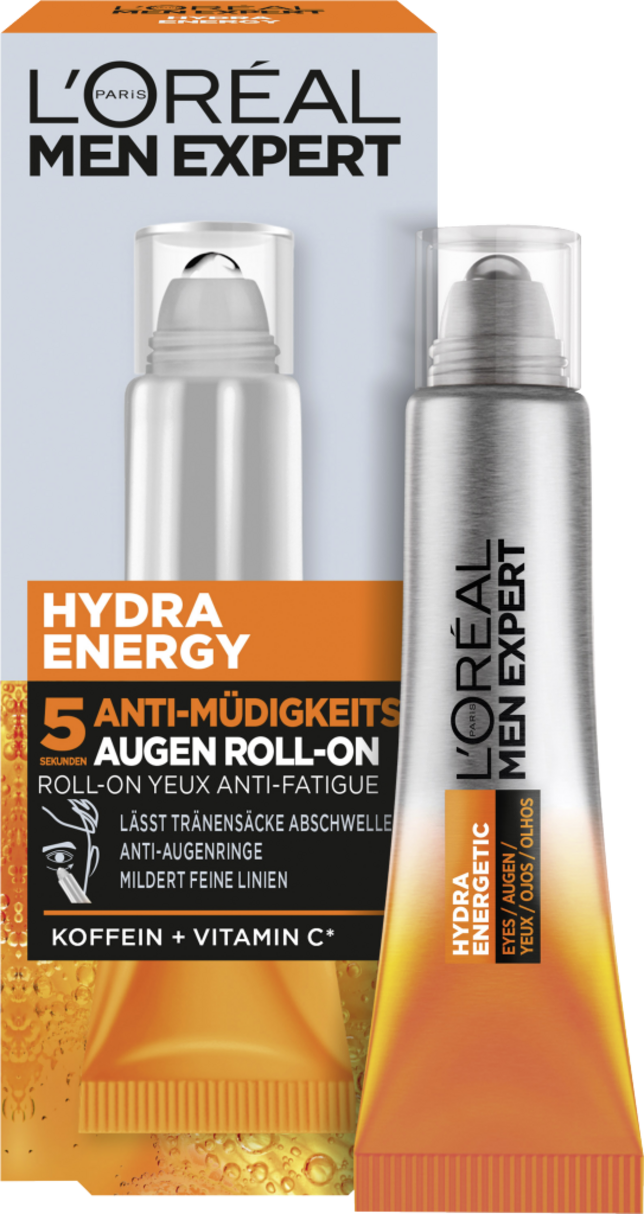 L’Oréal Paris men expert Augen Roll-on Hydra Energy mit Vitamin C gegen Augenringe
