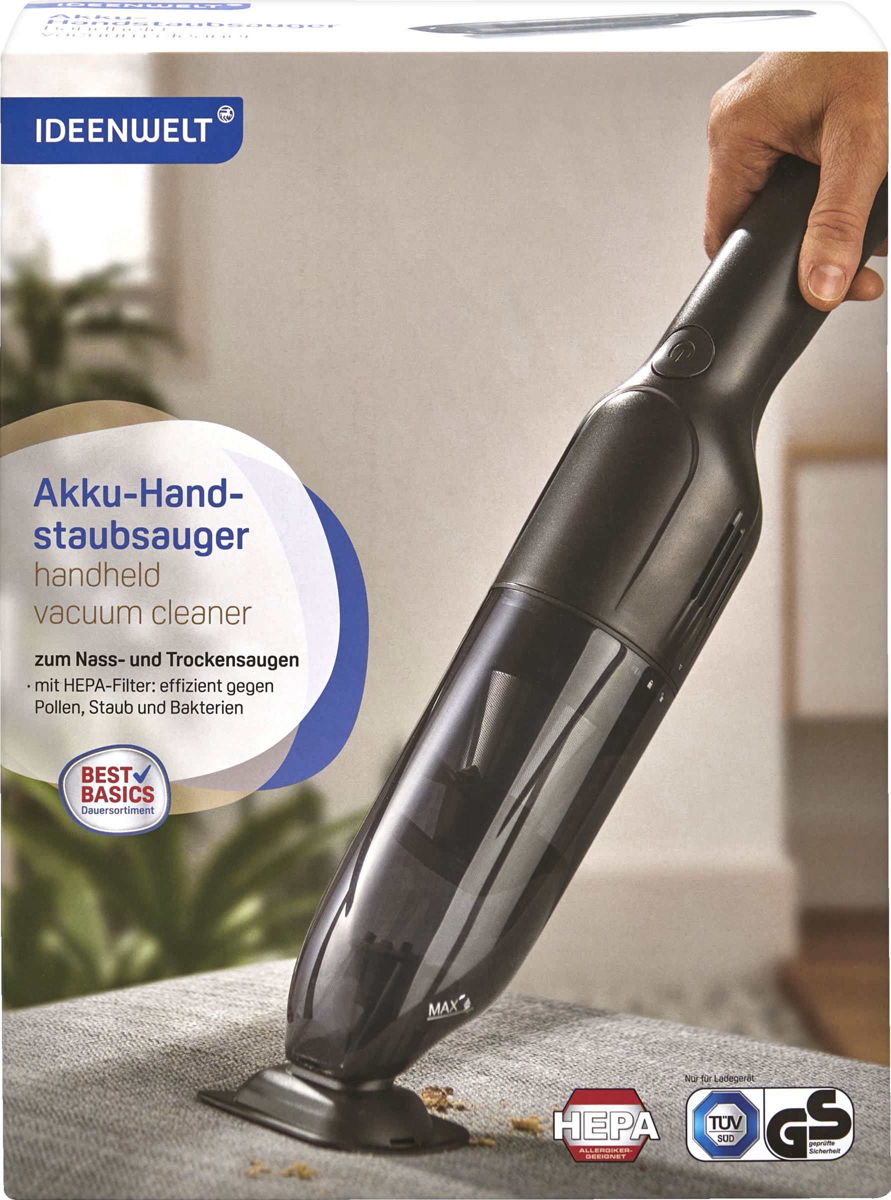 Nass-/Trocken-Akku-Handstaubsauger