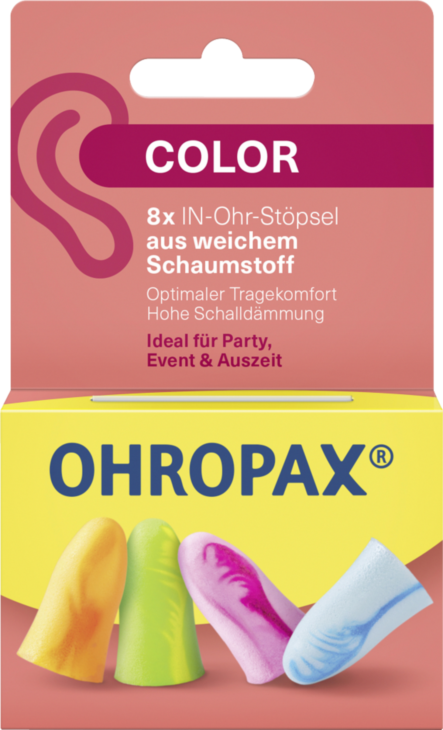 Ohropax IN-Ohr-Stöpsel COLOR