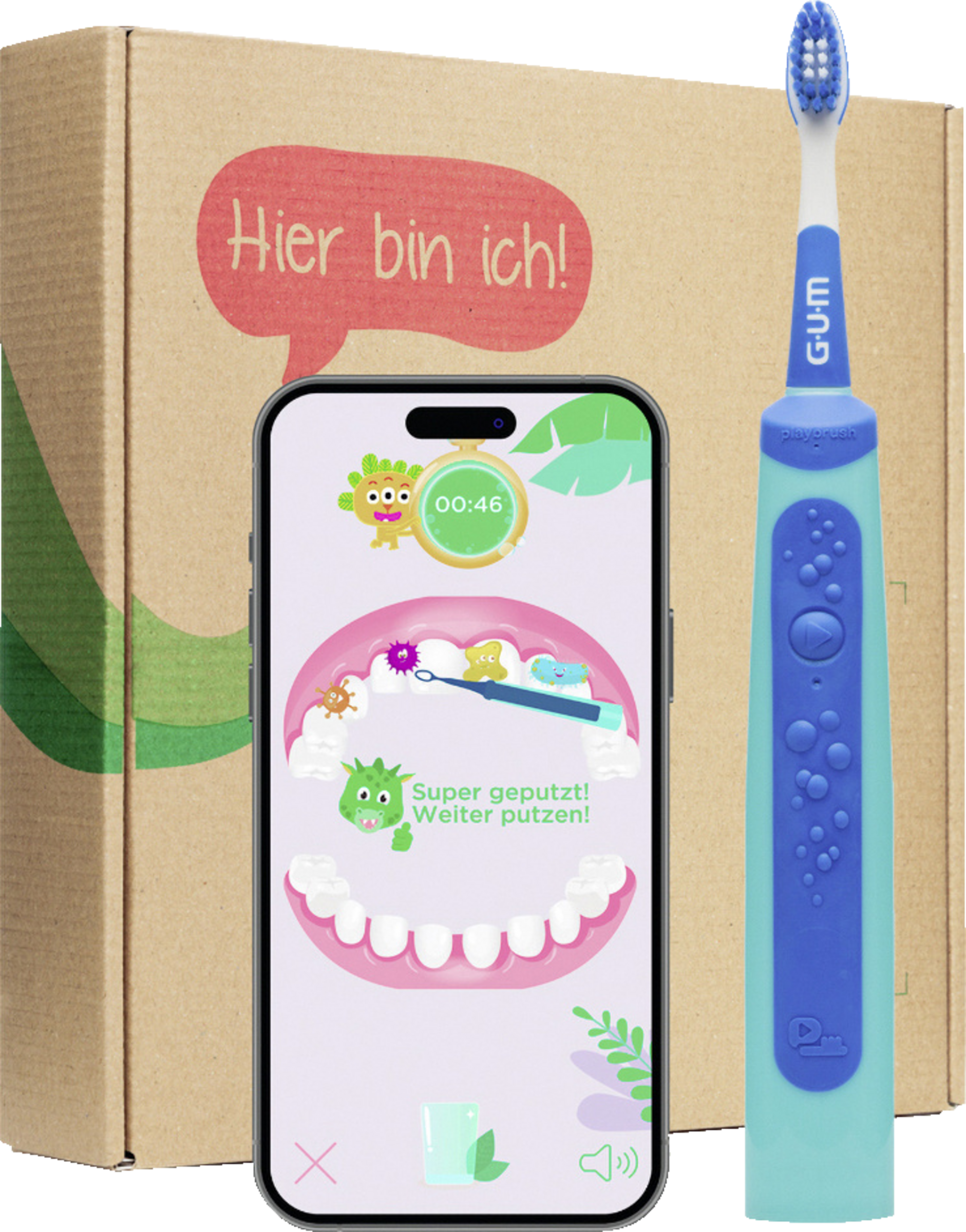 Playbrush JUNIOR أزرق