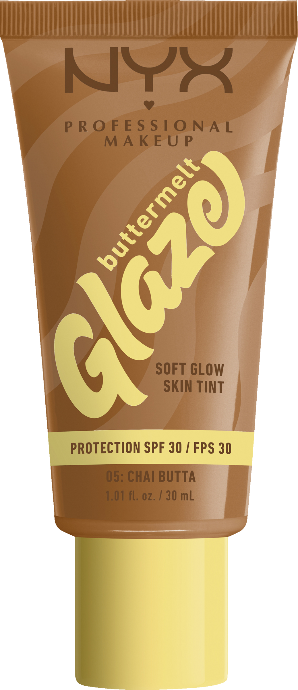 NYX Professional MakeUp Buttermelt Glaze Foundation 05 Chai Butta LSF 30