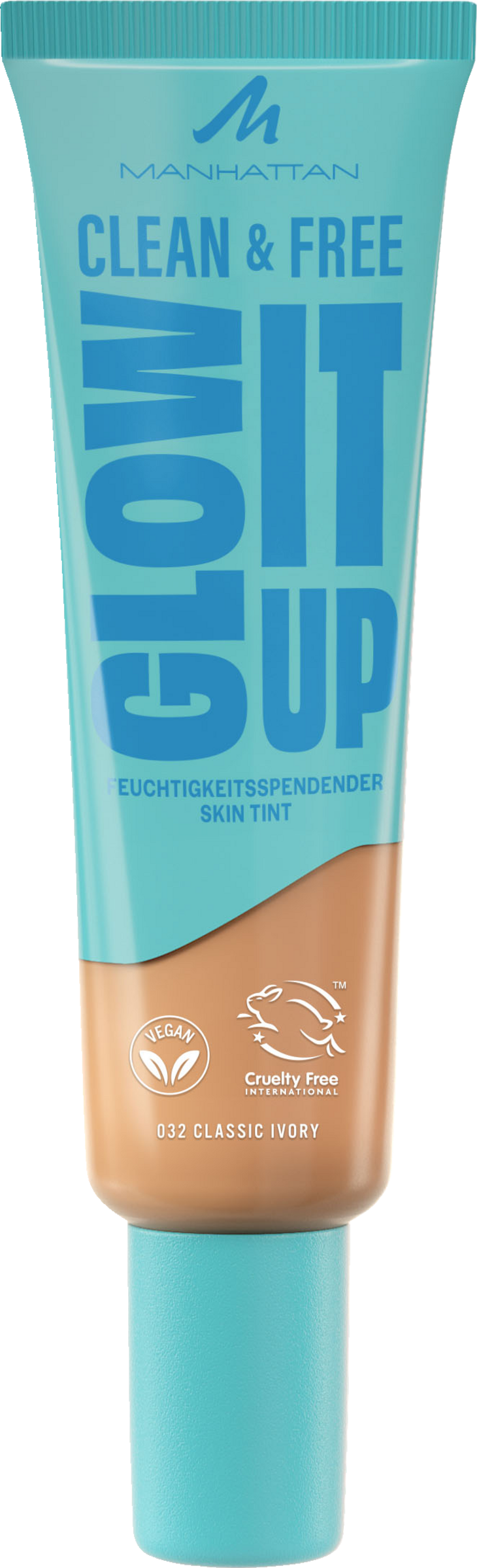 Manhattan Clean & Free Glow It Up Skin Tint 32 Classic Ivory