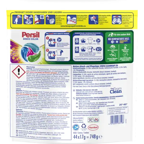 4in1 Colorwaschmittel Discs 44 WL