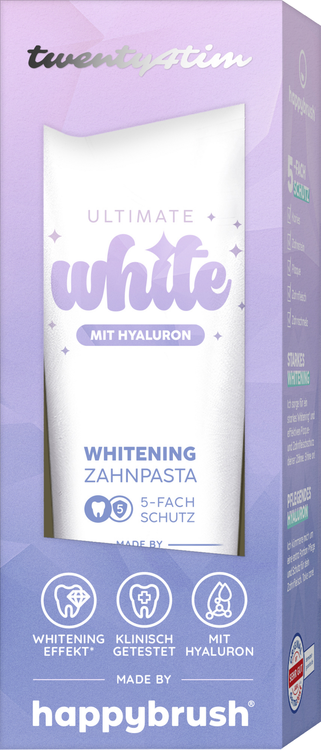 happybrush Zahnpasta Twenty4Tim White