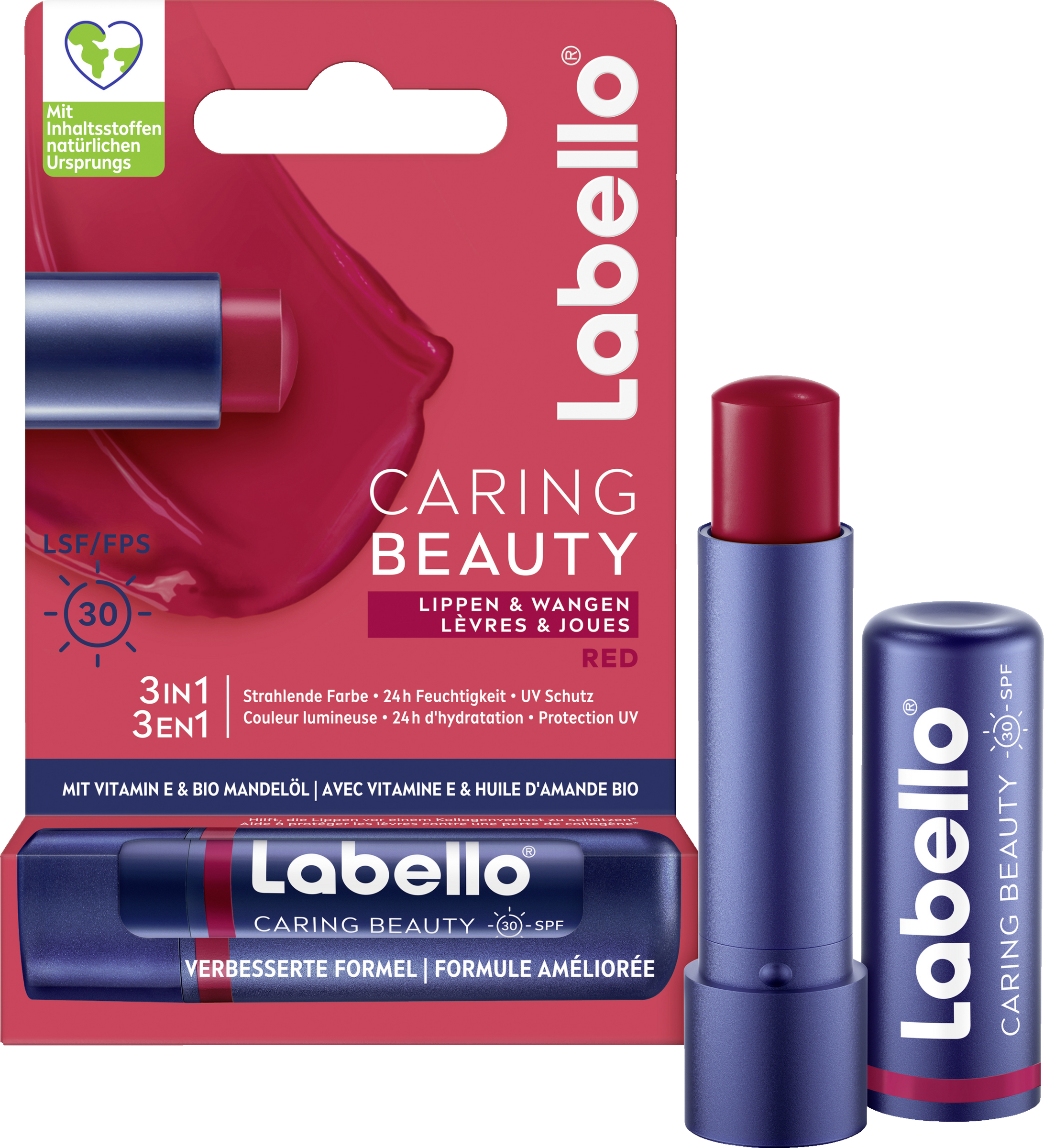 Labello Lippenpflegestift Caring Beauty Red