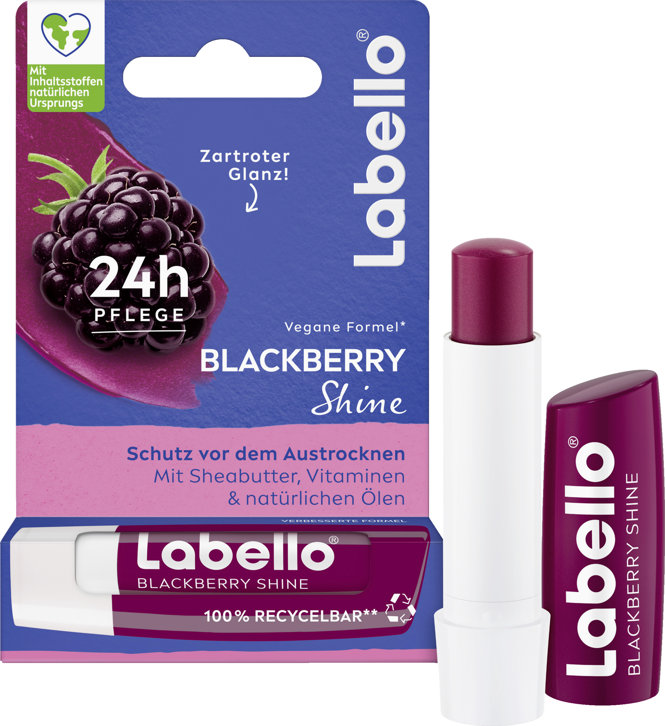 Labello Lippenpflegestift Blackberry Shine