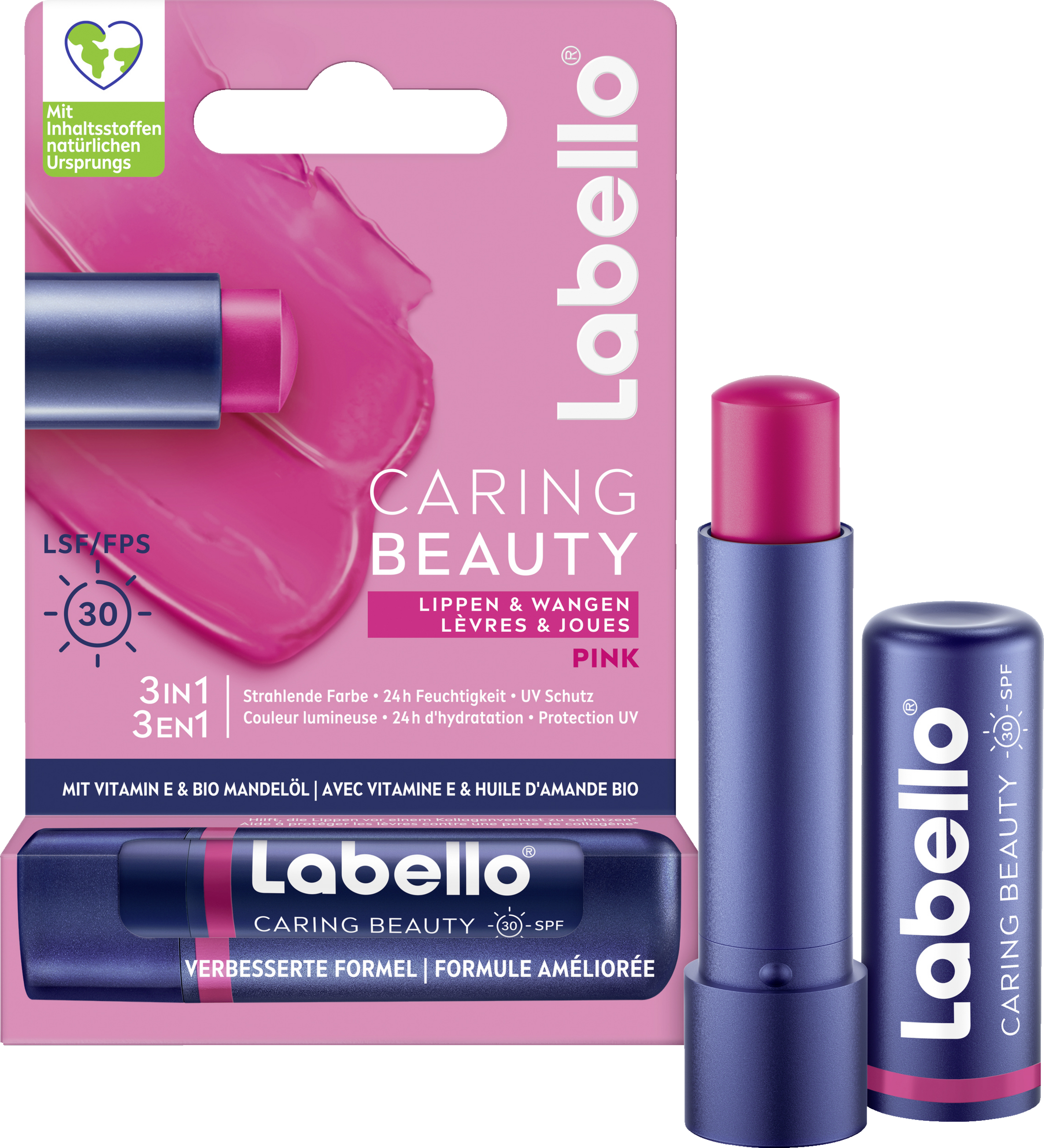 Labello Lippenpflegestift Caring Beauty Pink
