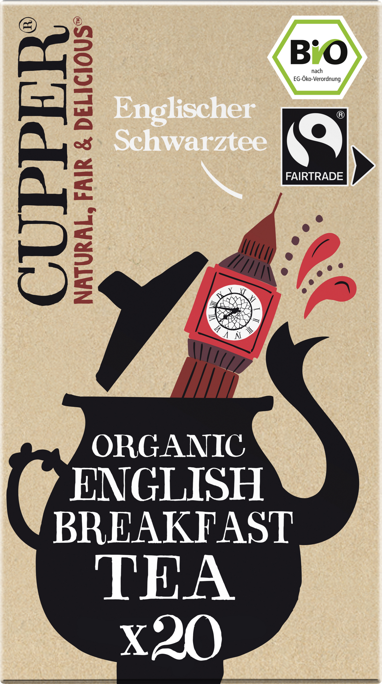Cupper English Breakfast Bio-Schwarzer Tee