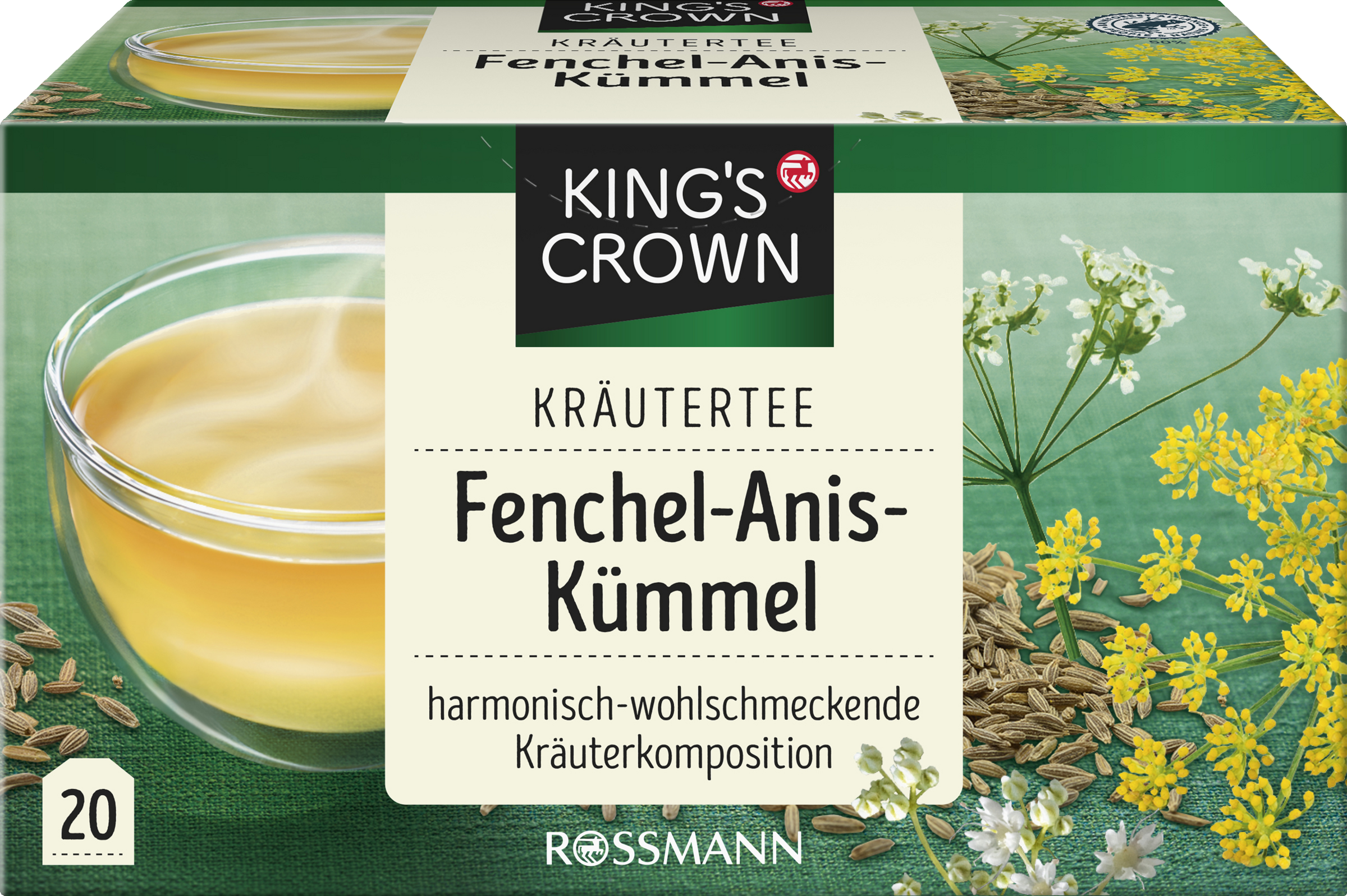 KING'S CROWN Kräutertee Fenchel-Anis-Kümmel