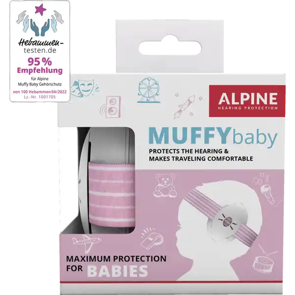 واقي الأذن موفي بيبي وردي