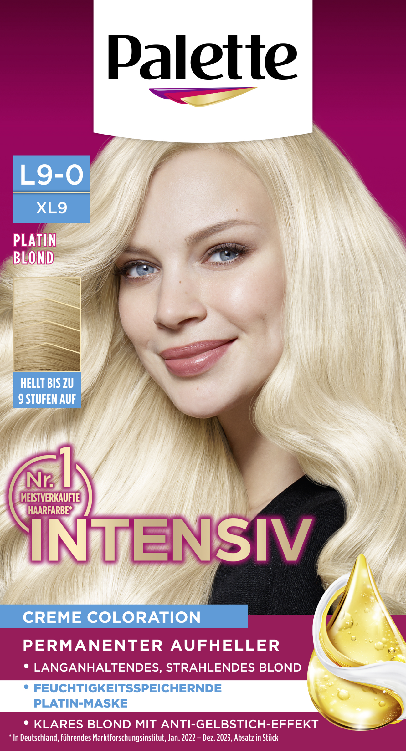 Intensiv Creme Coloration L9-0XL9 Platin Blond