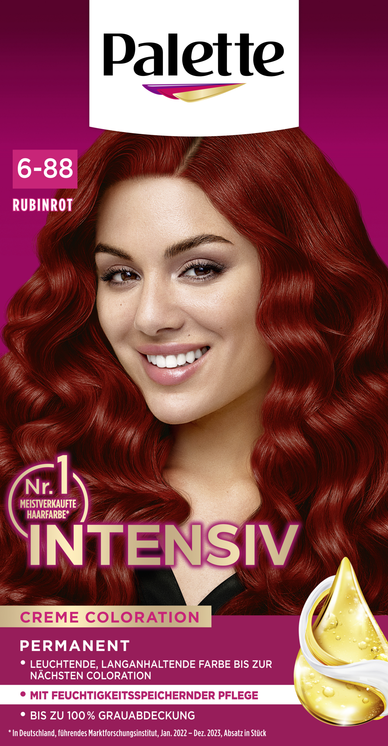 Intensiv Creme Coloration 6-88 Rubinrot