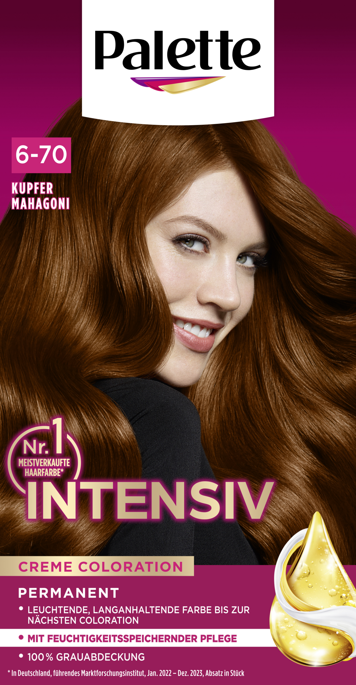 Intensiv Creme Coloration 6-70 Kupfer Mahagoni