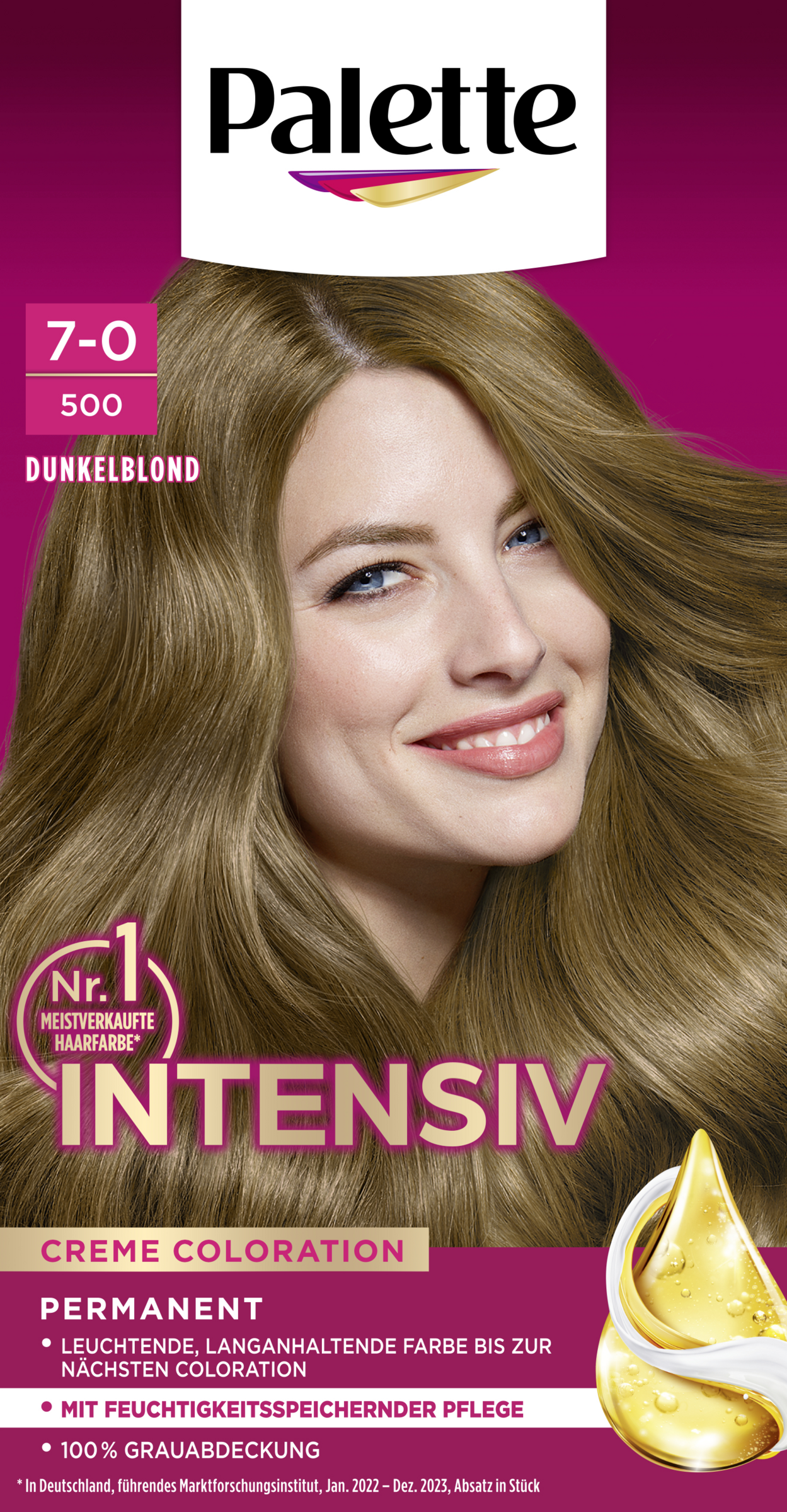 Poly Palette Intensiv Creme Coloration 7-0500 Dunkelblond