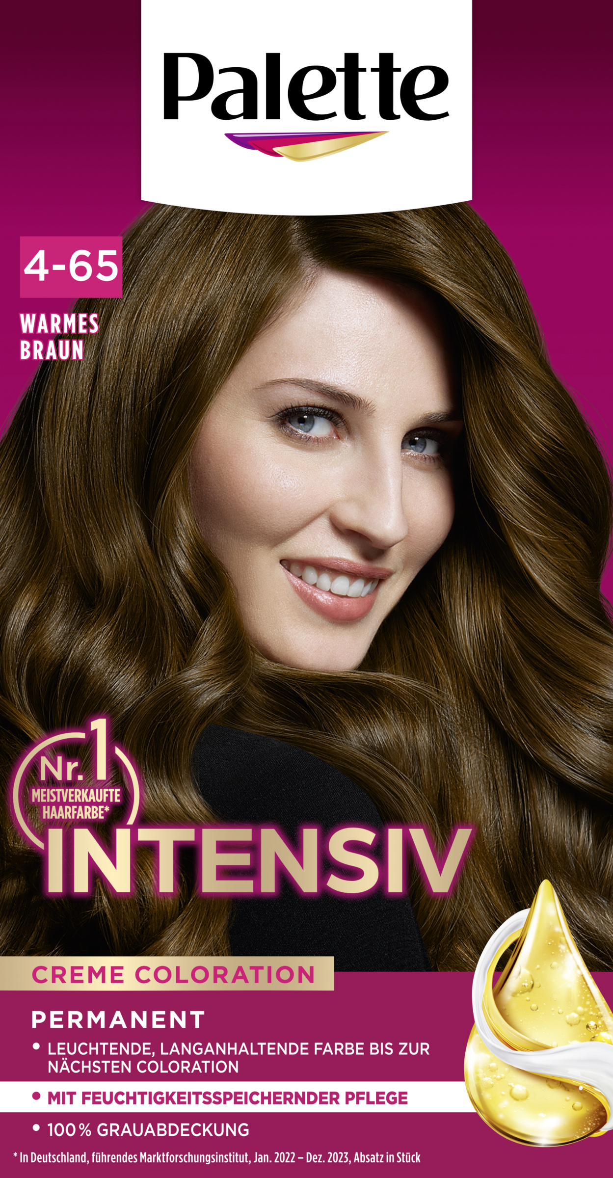Intensiv Creme Coloration 4-65 Warmes Braun