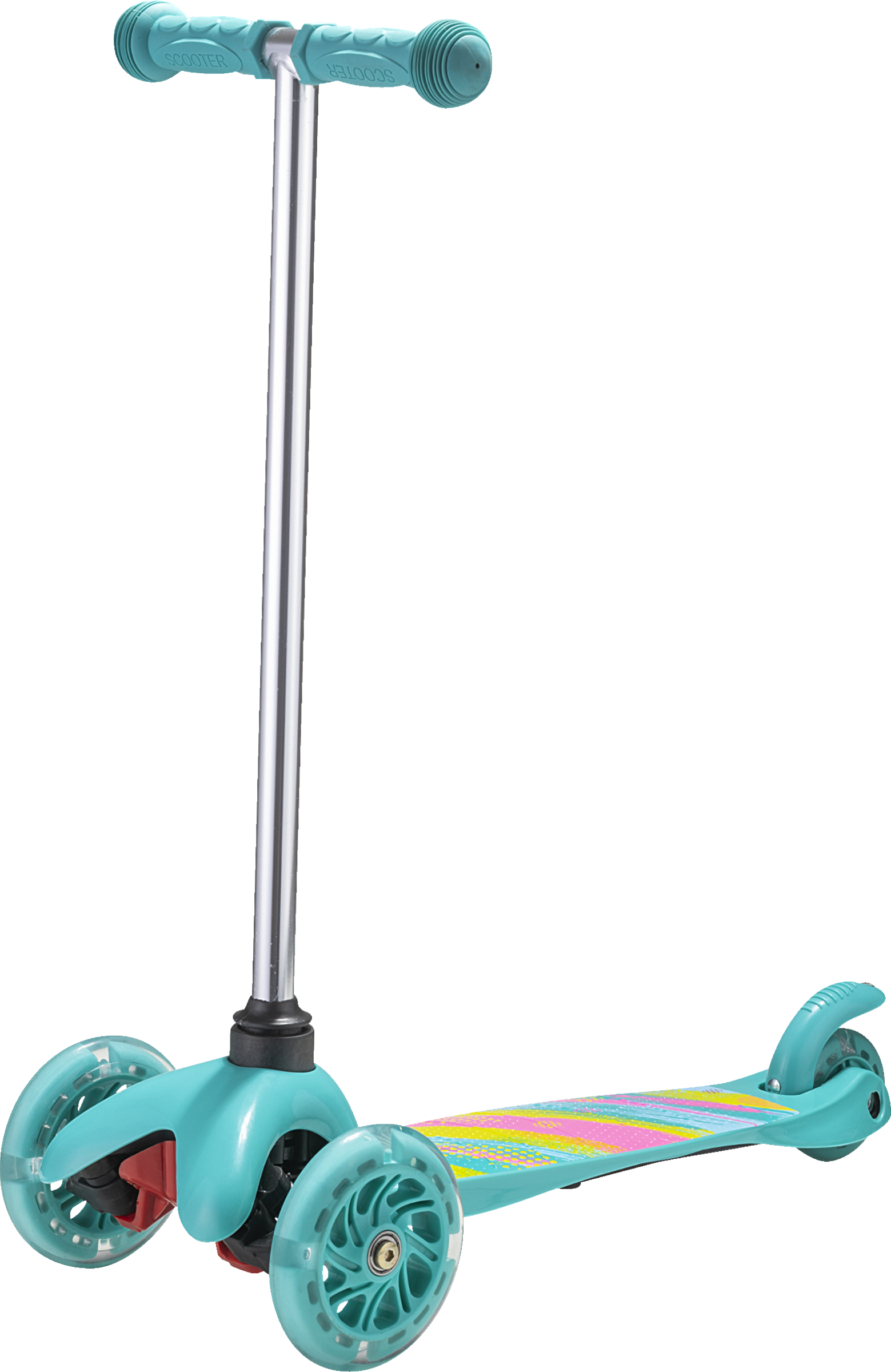 IDEENWELT Kinderscooter mit Leuchtrollen