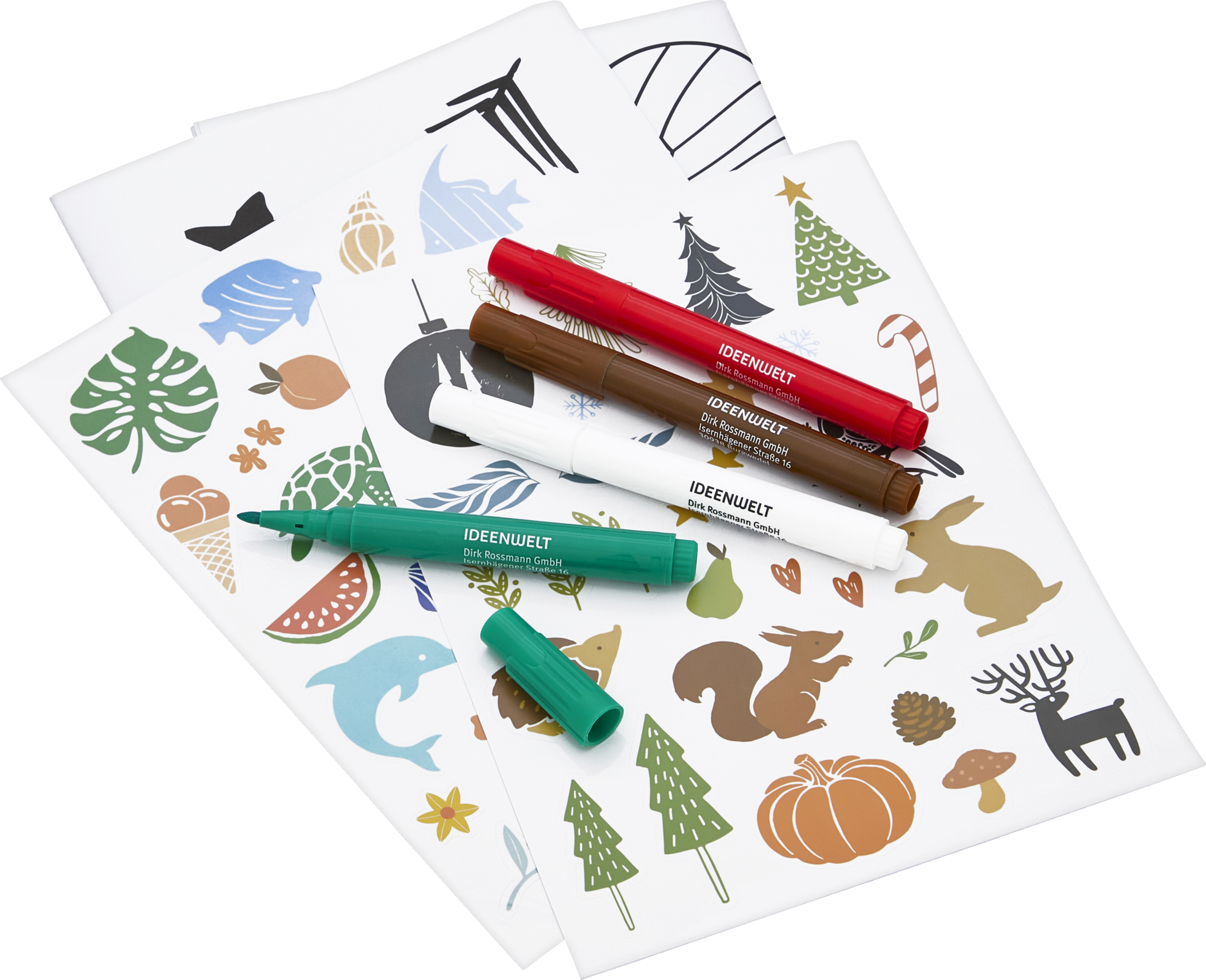 IDEENWELT Fenstermalset für Erwachsene