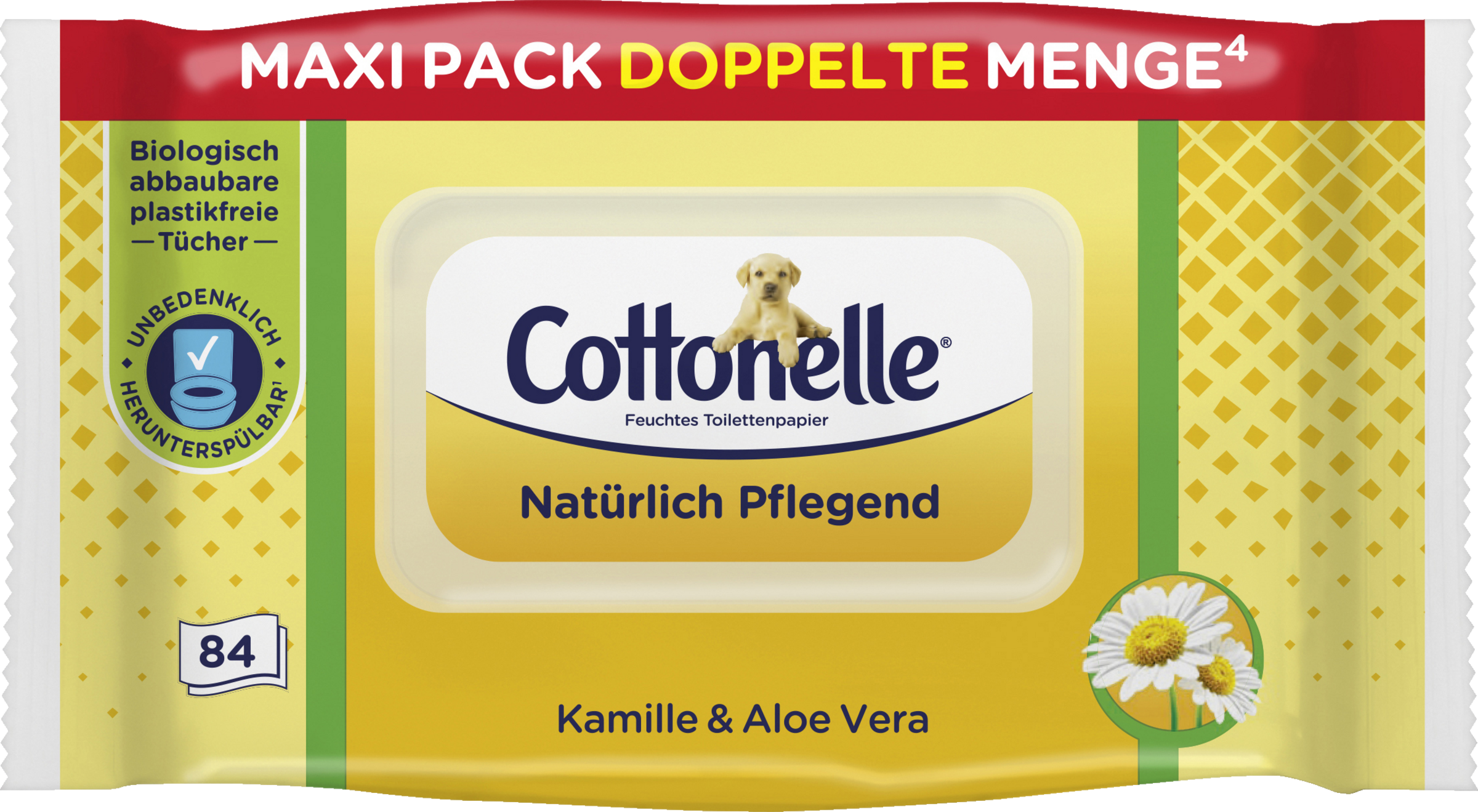 Cottonelle Feuchtes Toilettenpapier Natürlich Pflegend Maxi Pack