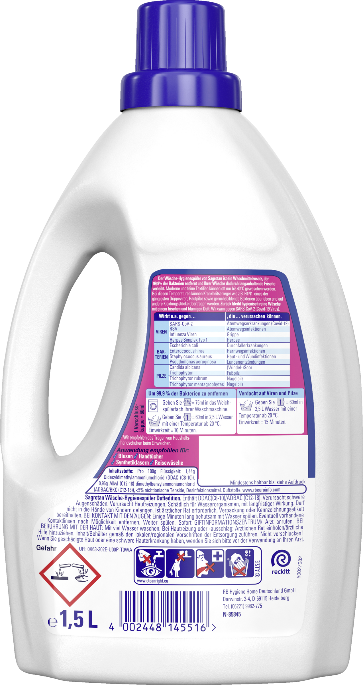 منعم ومعقم لغسالات الملابس، إصدار معطر 20 عبوة 2