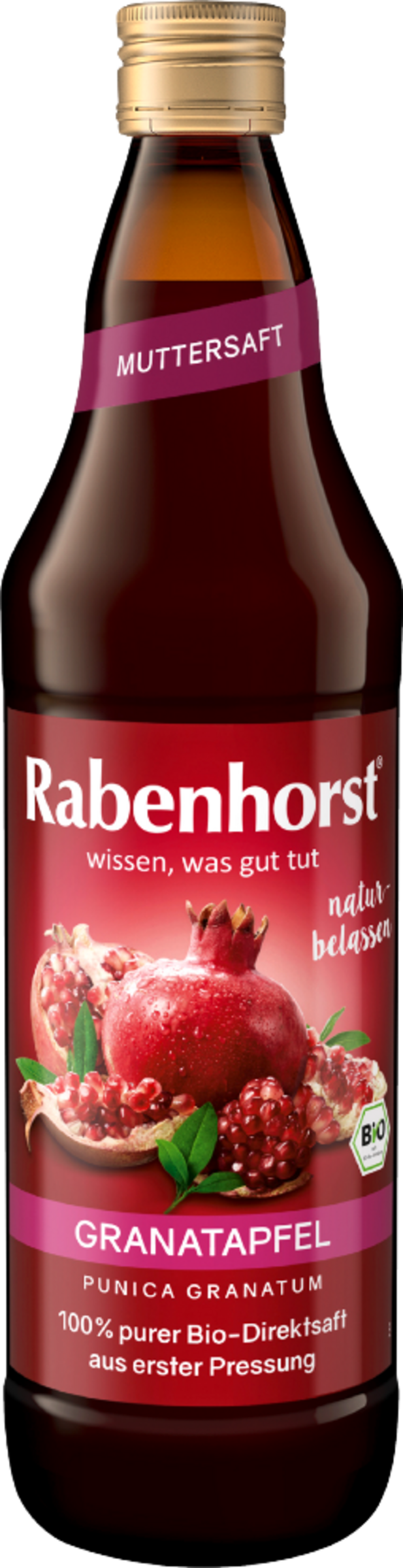 Rabenhorst Granatapfel Muttersaft BIO 700ml - 100% purer Direktsaft
