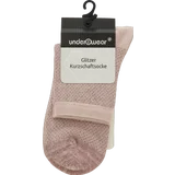 Kurzschaftsocke Glitzer rosa Gr. 39/42