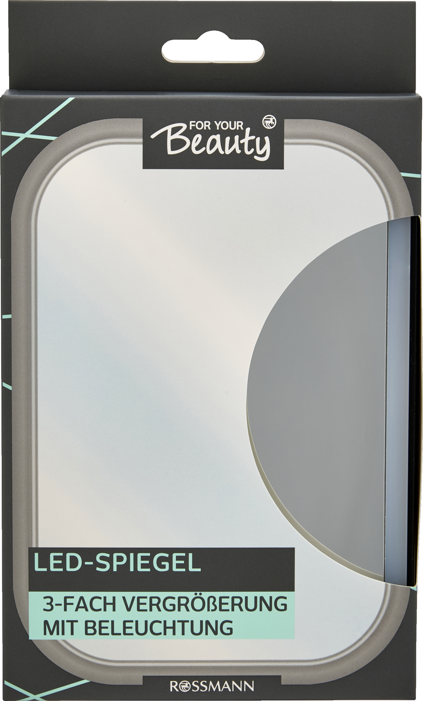 FOR YOUR Beauty for your Beauty LED-Spiegel mit Klappfuß´, mit 3-fach Vergrößerung