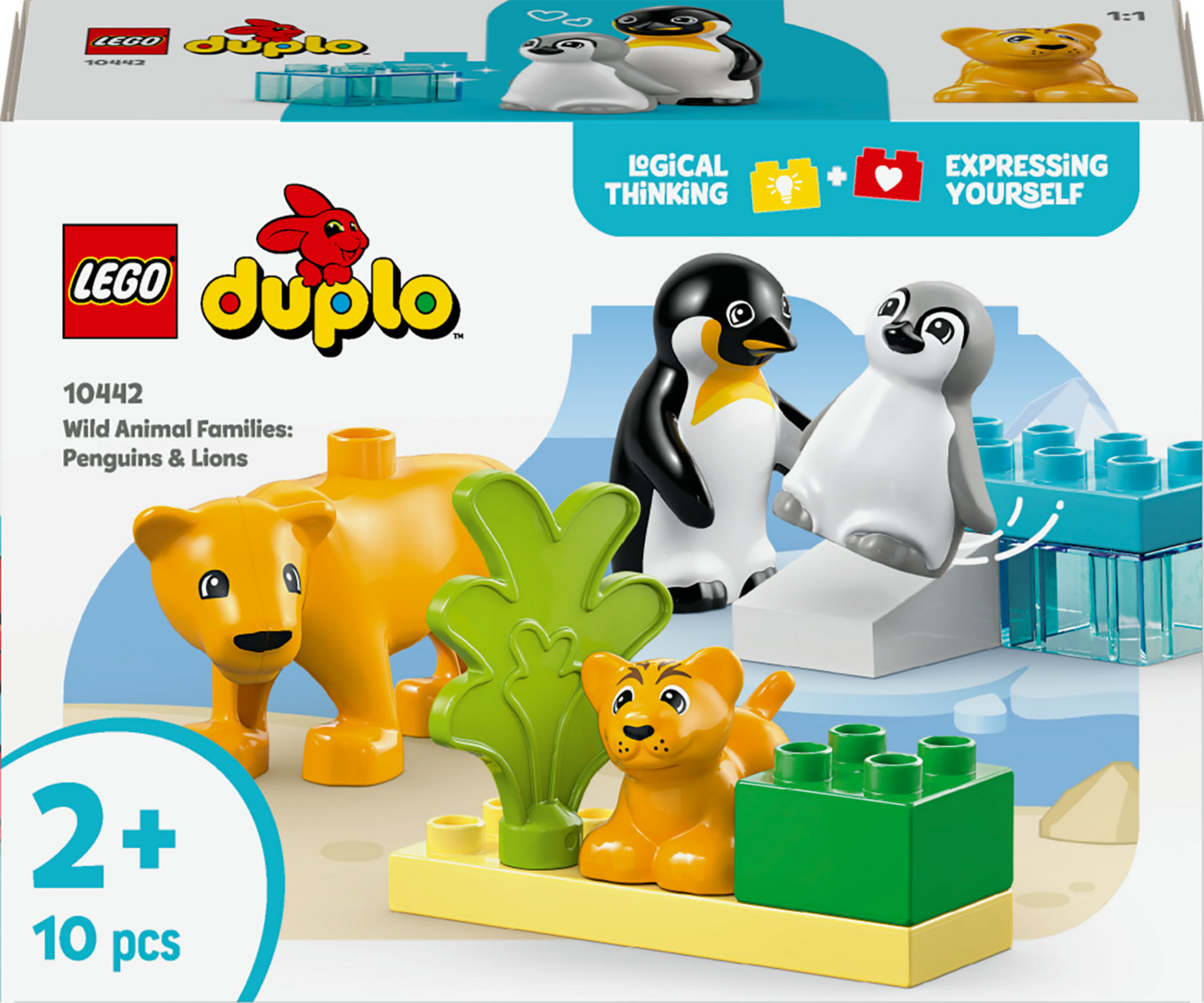LEGO duplo 10442 Wildtier-Familien: Pinguine und Löwen