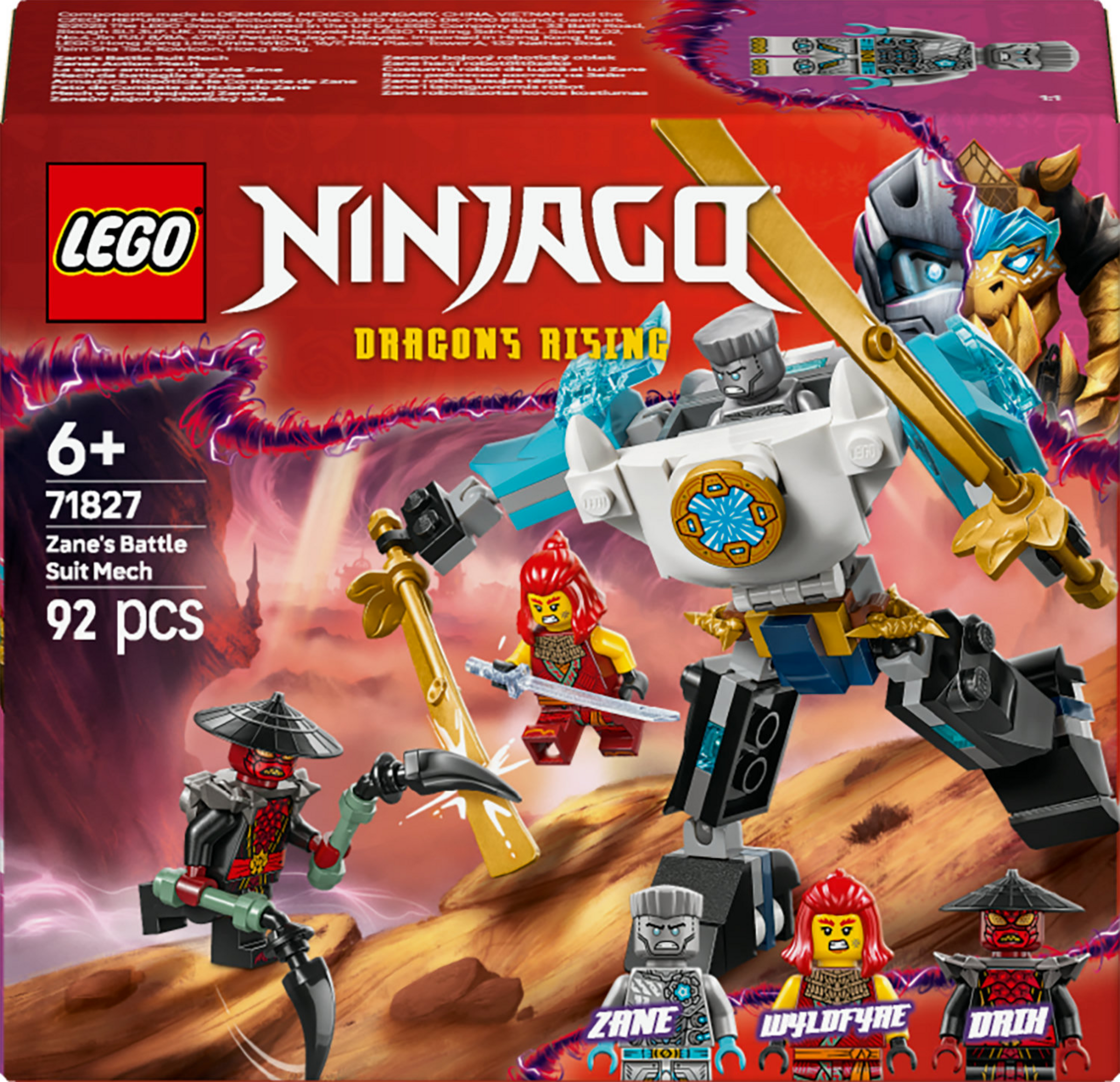LEGO NINJAGO 71827 Zanes Action-Mech