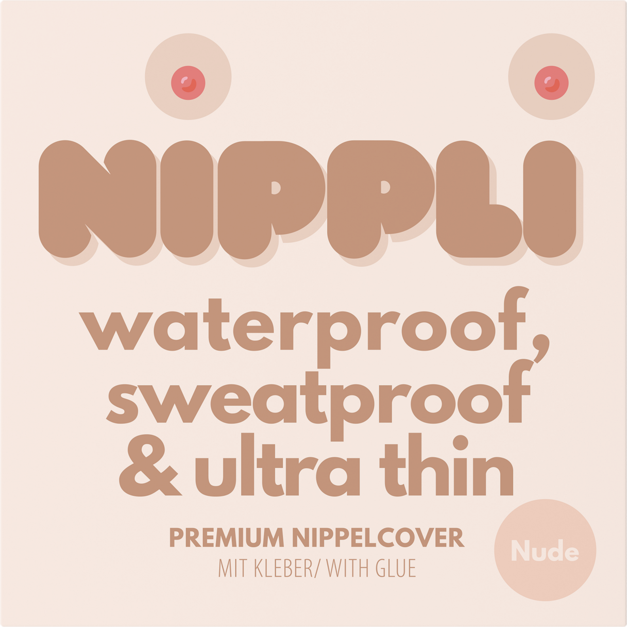 Nippli Nippelcover Nude mit Kleber
