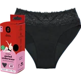 Periodenunterwäsche Slip mit Spitze Gr. S schwarz