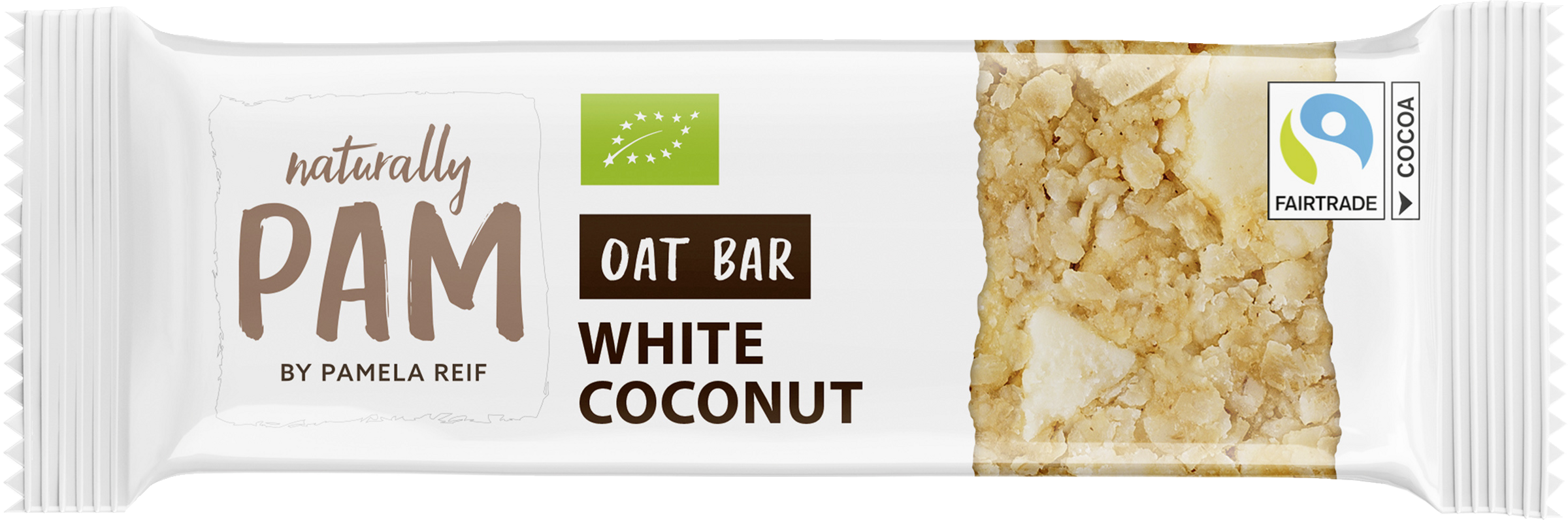 Naturally PAM Bio Oat Bar White Coconut