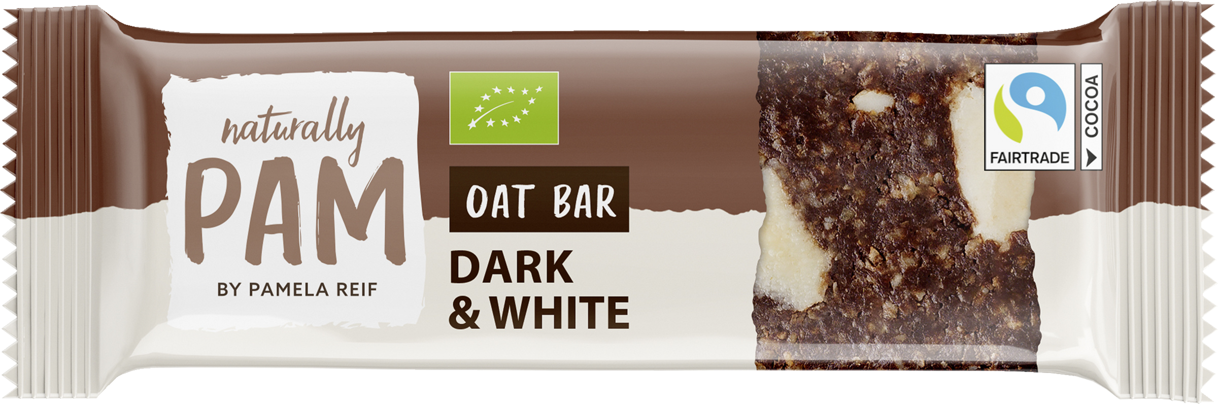 Naturally PAM Bio Oat Bar Dark & White