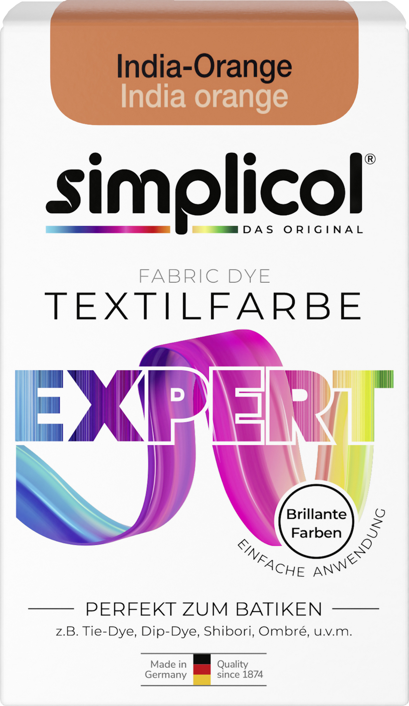 simplicol Textilfarbe expert India-Orange