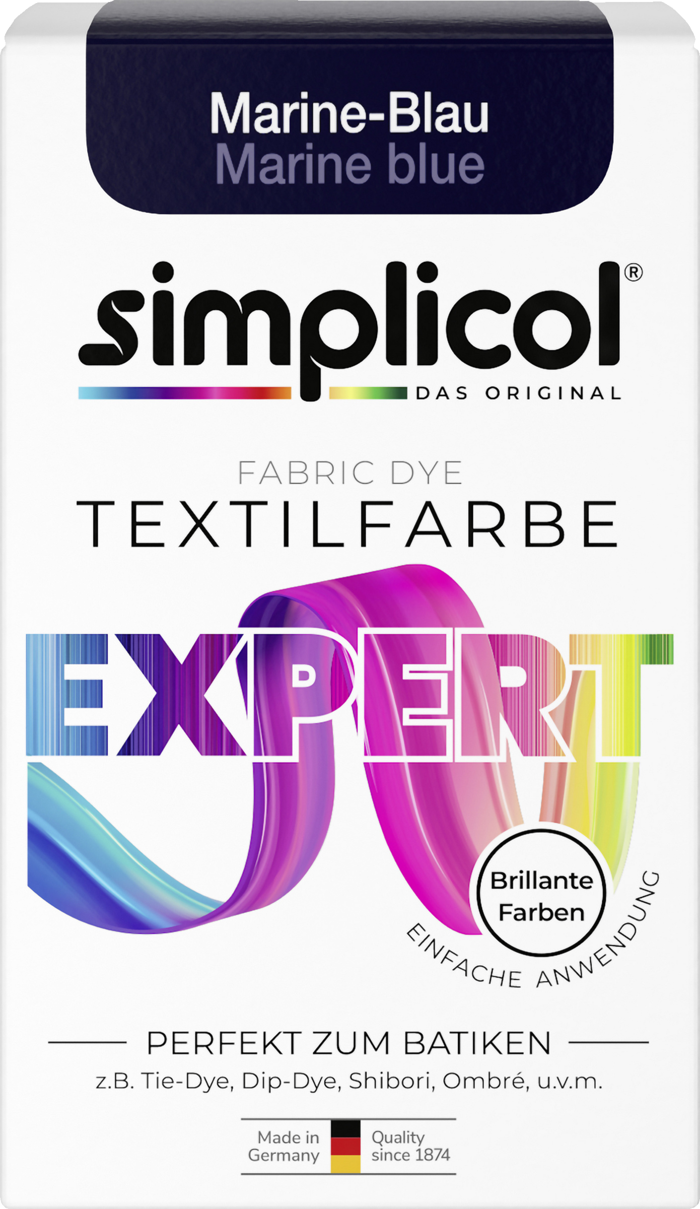 simplicol Textilfarbe expert Marine-Blau