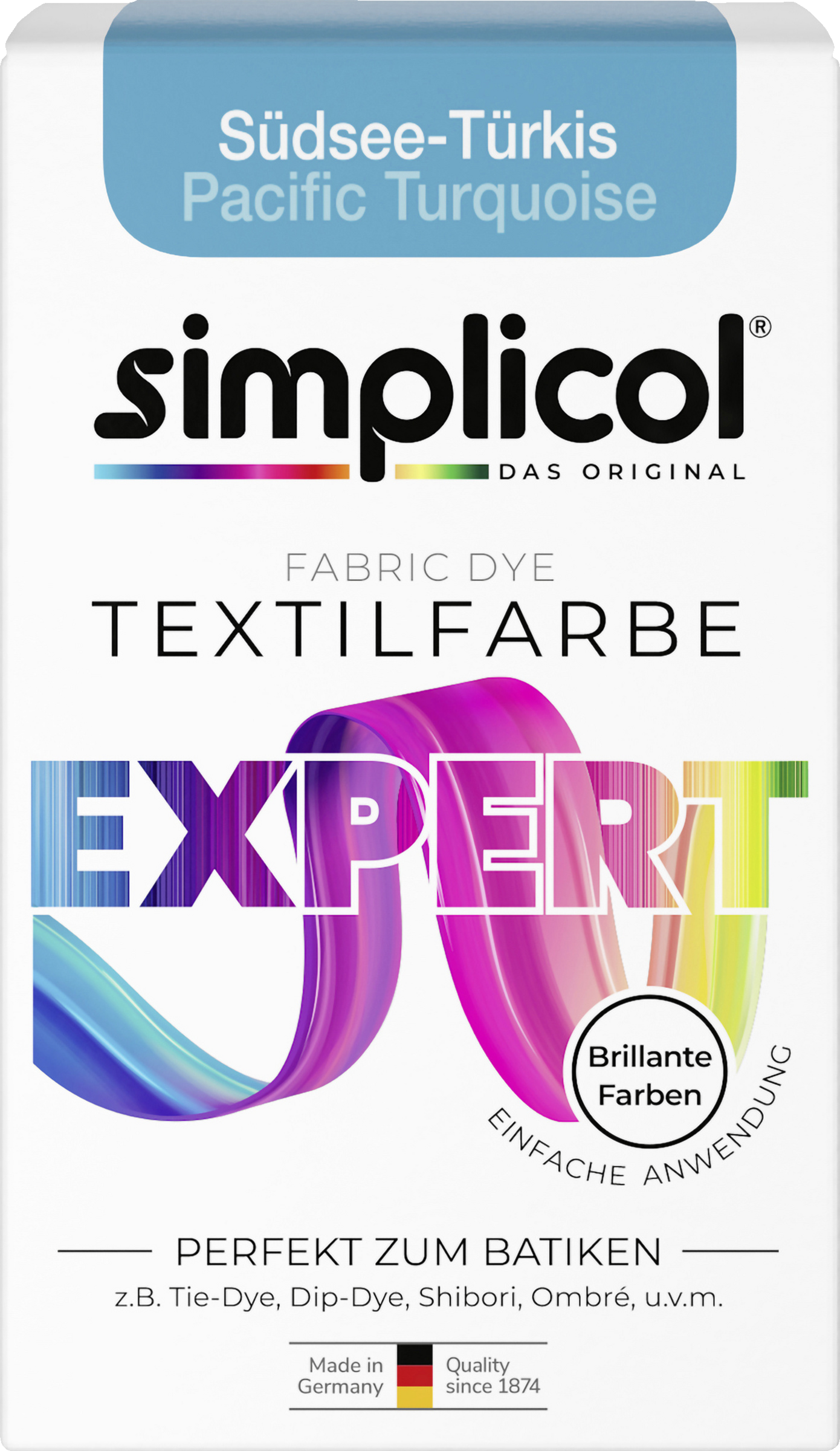 simplicol Textilfarbe expert Südsee-Türkis