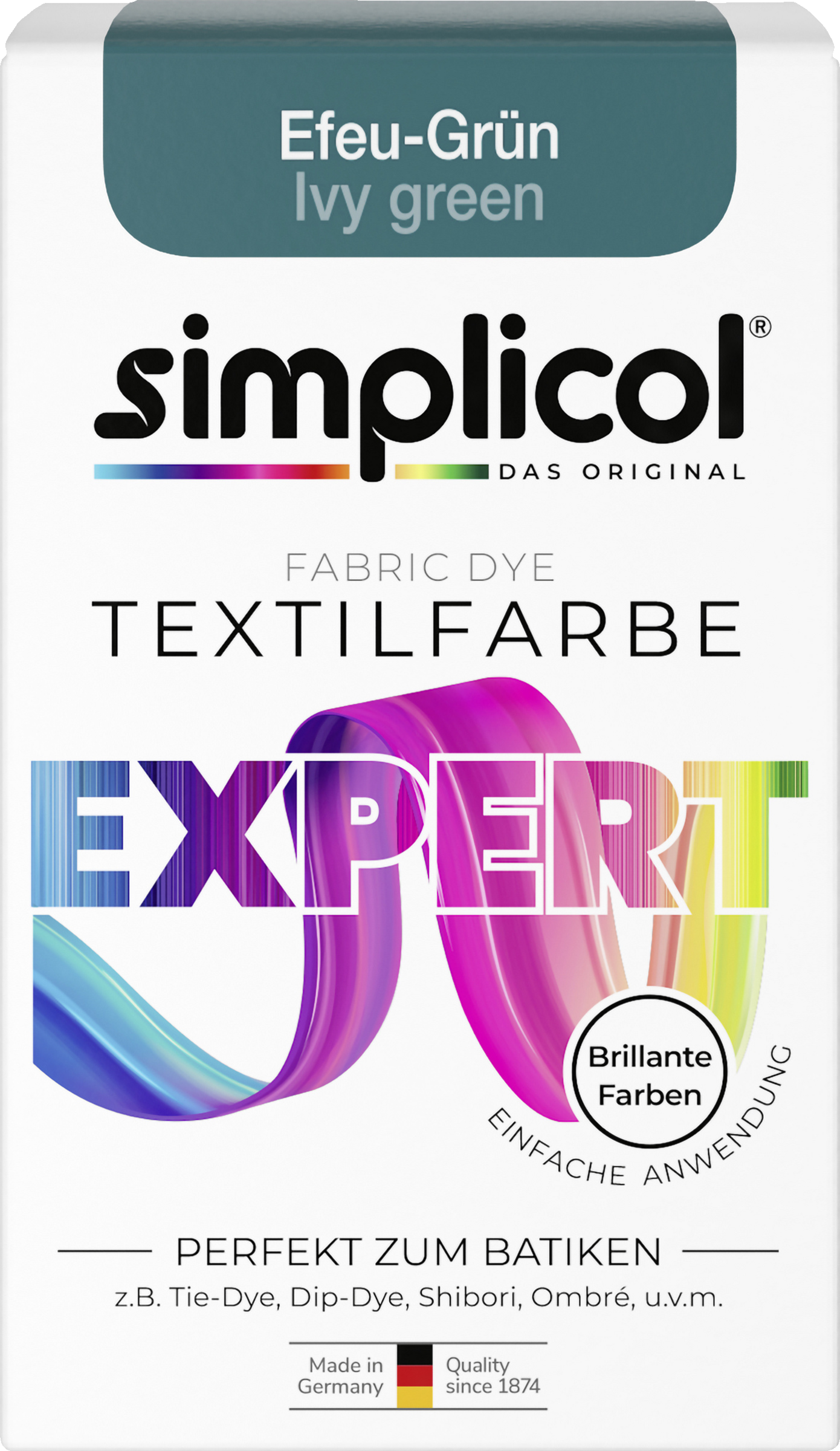 simplicol Textilfarbe expert Efeu-Grün