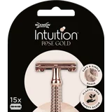Intuition Rose Gold Rasierhobel Klingen, dreifachbeschichtet, 15 Stück