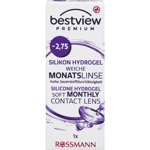 عدسة شهرية ممتازة ناعمة من السيليكون هيدروجيل -2.75