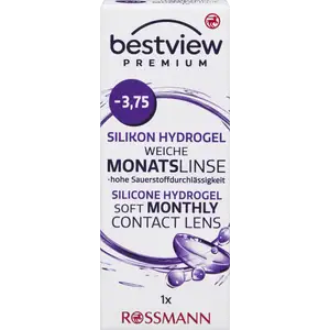 عدسة شهرية ناعمة فاخرة من السيليكون هيدروجيل -3.75