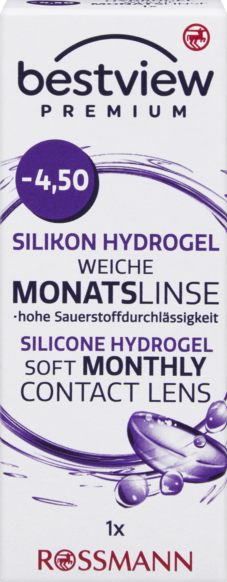 عدسة شهرية ناعمة فاخرة من سيليكون هيدروجيل -4.50