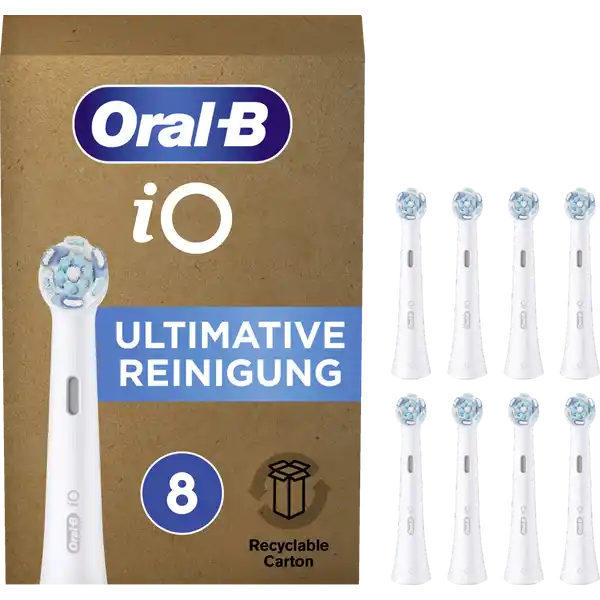 مجموعة من 8 رؤوس فرشاة iO Ultimate Clean