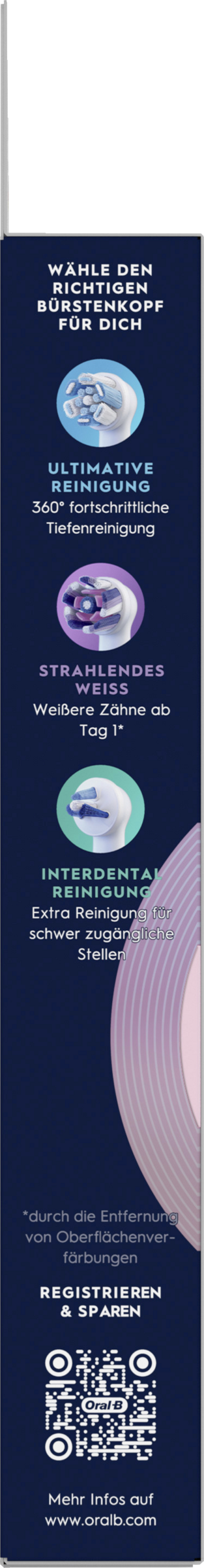 مجموعة من 6 رؤوس فرشاة إضافية iO تنظيف لطيف 3