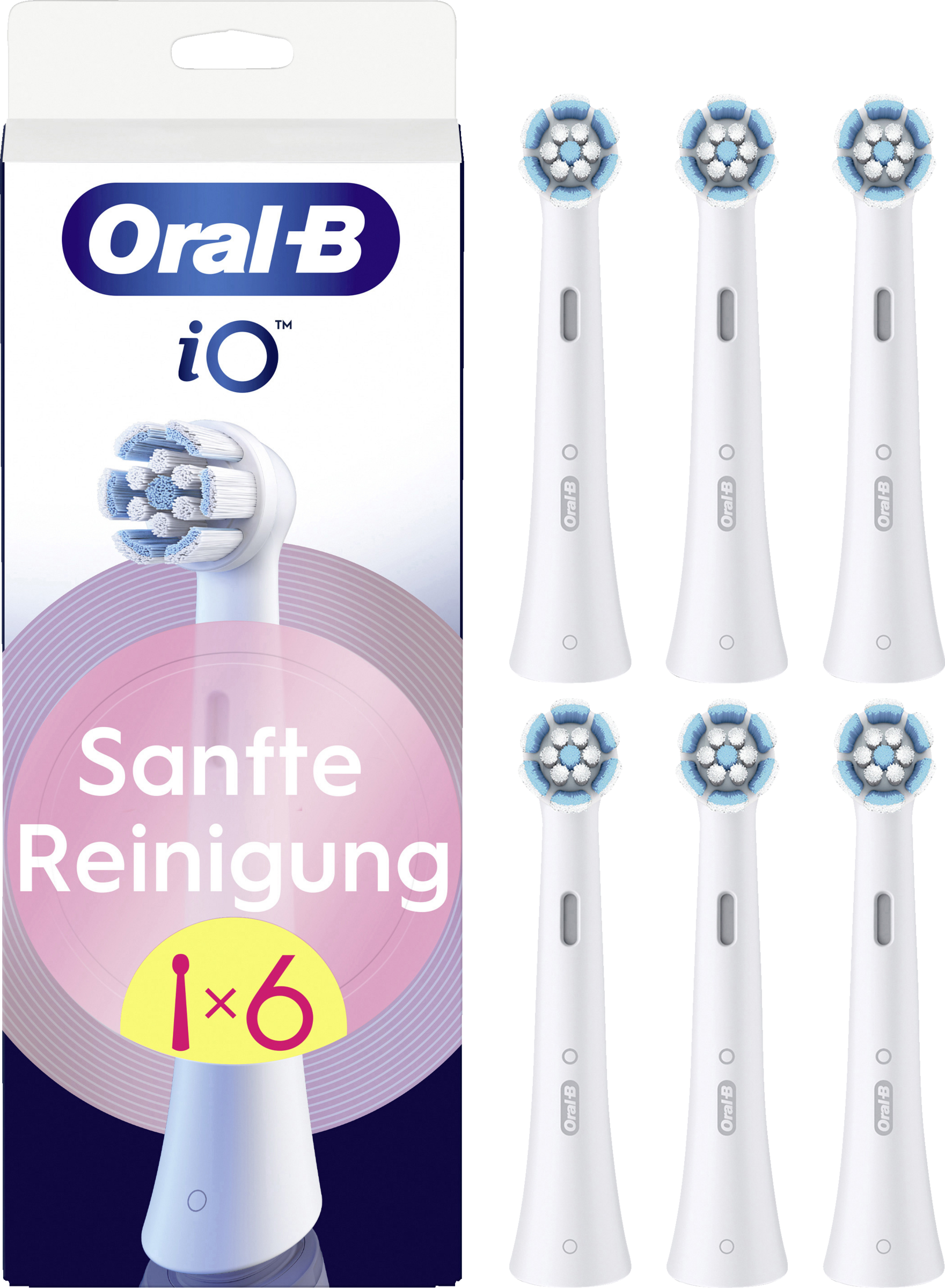 مجموعة من 6 رؤوس فرشاة إضافية iO تنظيف لطيف