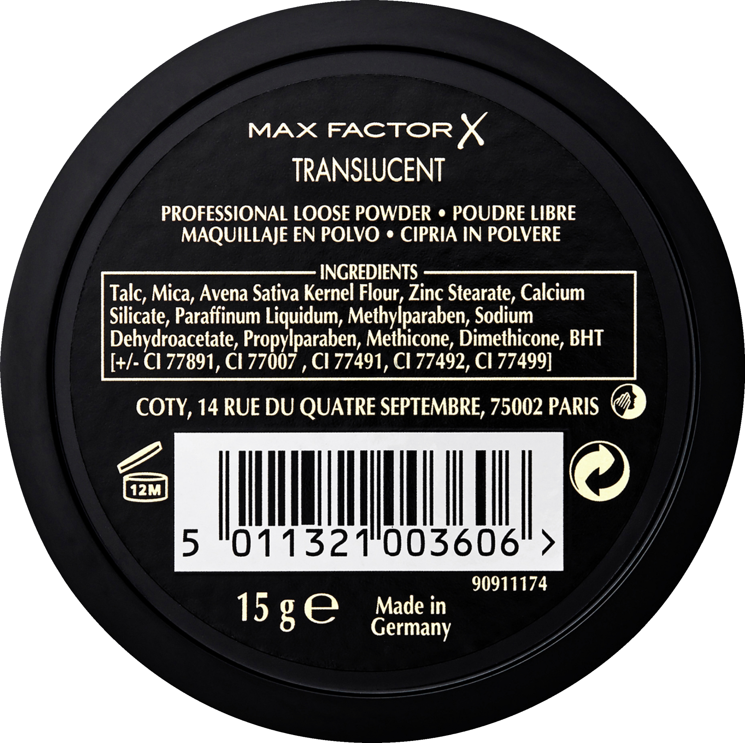 Max Factor Loose Powder 001